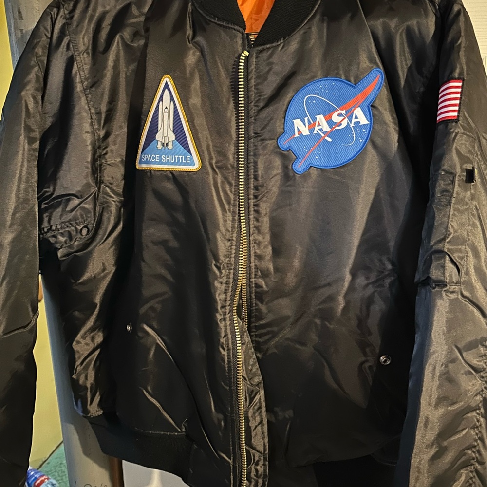 NASA Black Bomber Jacket XL